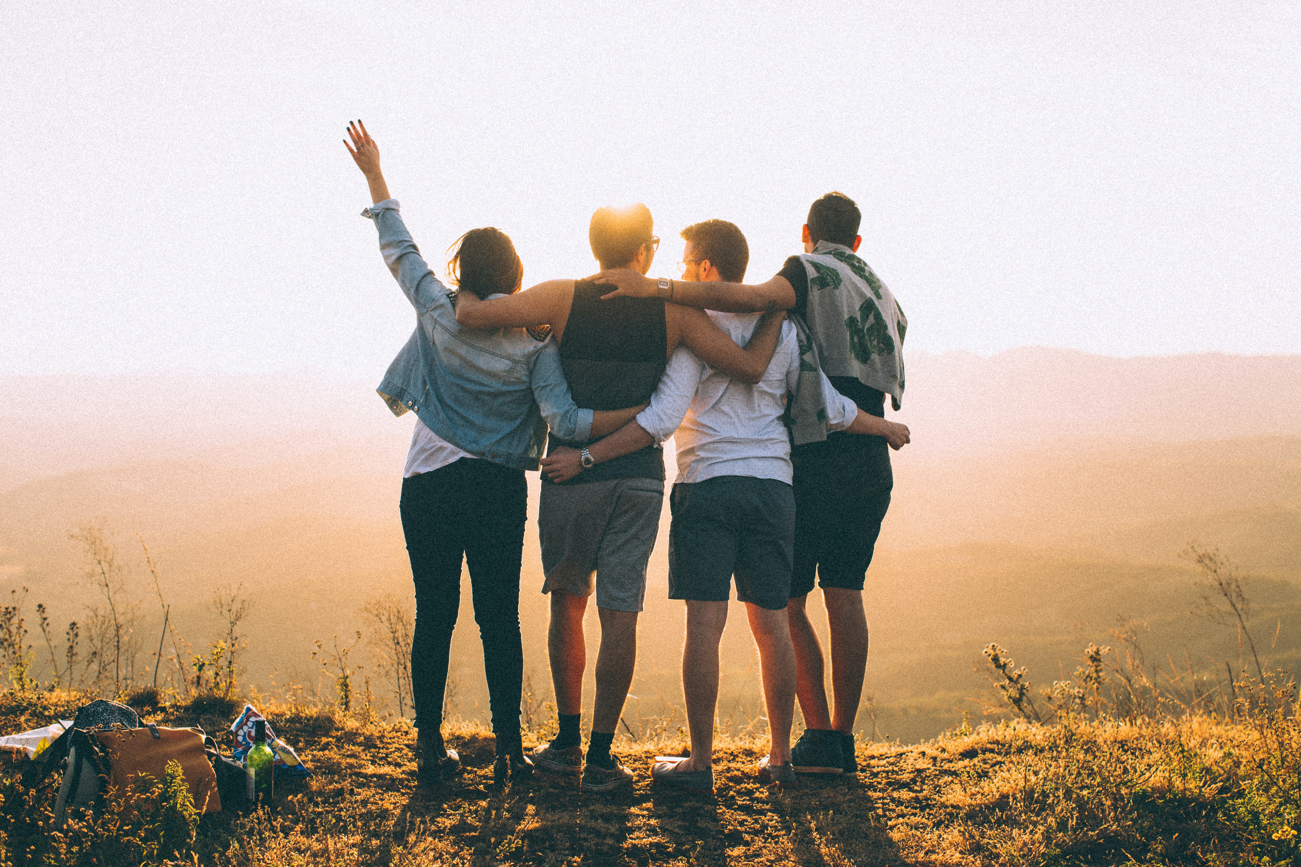 people hugging